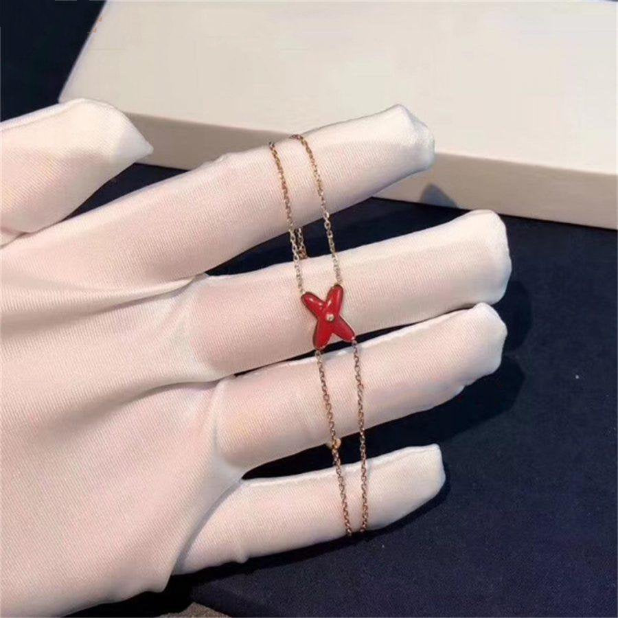 [Everoly JW]JEUX BRACELET CARNELIAN PINK GOLD 1 DIAMOND