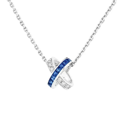 [Everoly JW]LIENS DIAMOND SILVER NECKLACE