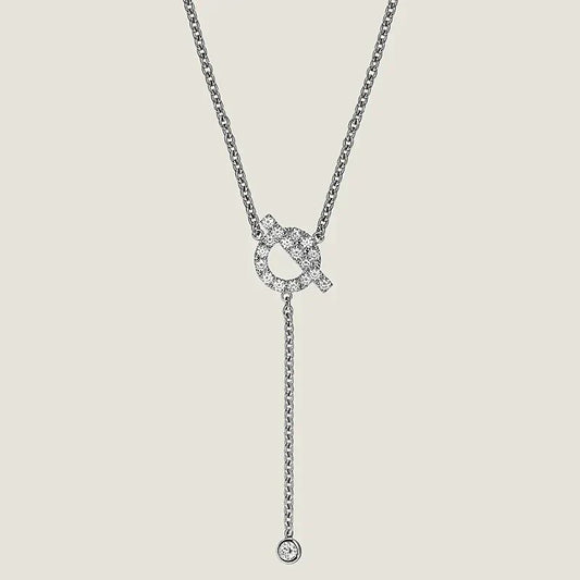 [Everoly JW]FINESSE SILVER DIAMOND NECKLACE