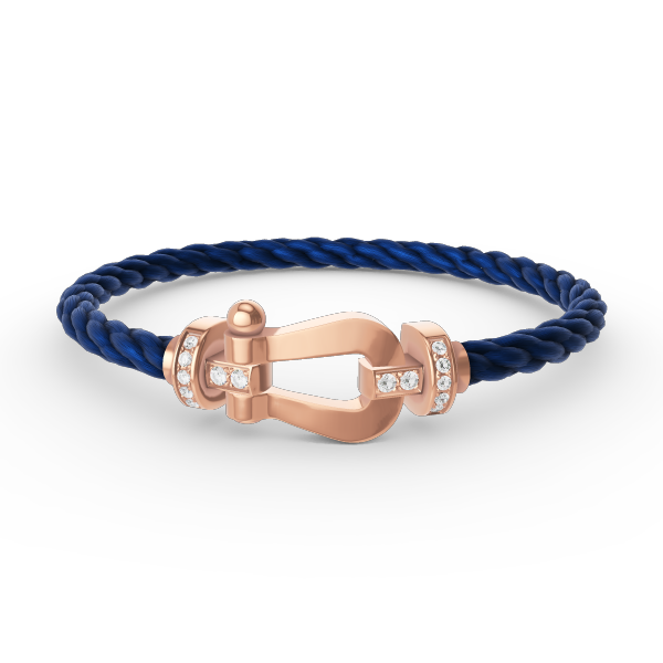 [Everoly JW]FORCE LARGE HORSESHOE HALF DIAMOND BRACELET ROSE GOLD