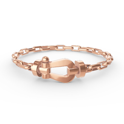 [Everoly JW]FORCE LARGE HORSESHOE CLASP  METAL BRACELET