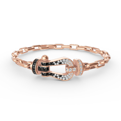 [Everoly JW]FORCE LARGE HORSESHOE CLASP  METAL BRACELET