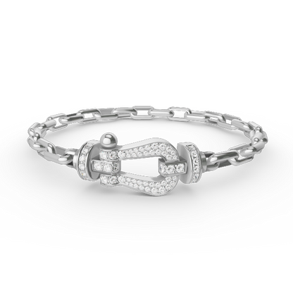 [Everoly JW]FORCE LARGE HORSESHOE CLASP  METAL BRACELET