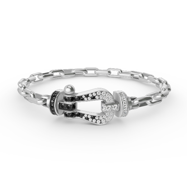[Everoly JW]FORCE LARGE HORSESHOE CLASP  METAL BRACELET