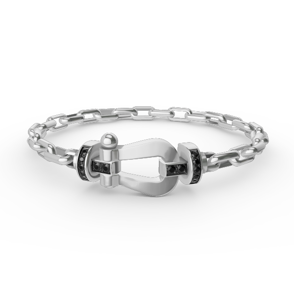 [Everoly JW]FORCE LARGE HORSESHOE CLASP  METAL BRACELET