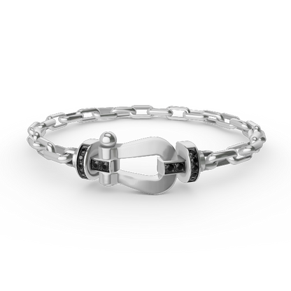 [Everoly JW]FORCE LARGE HORSESHOE CLASP  METAL BRACELET
