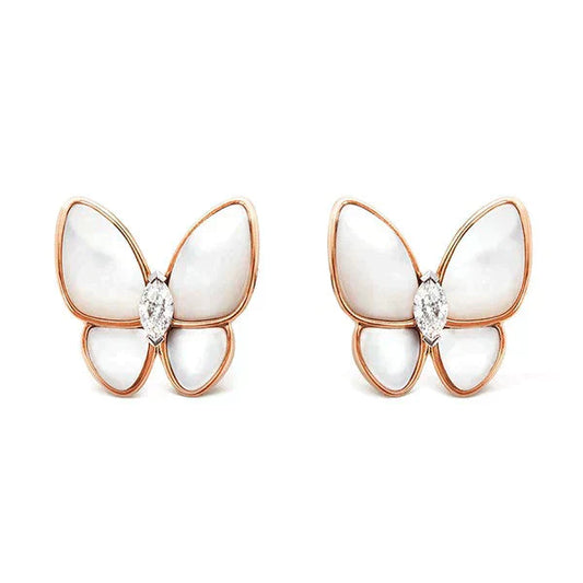 [Everoly JW]BUTTERFLY MOP DIAMOND EARRINGS