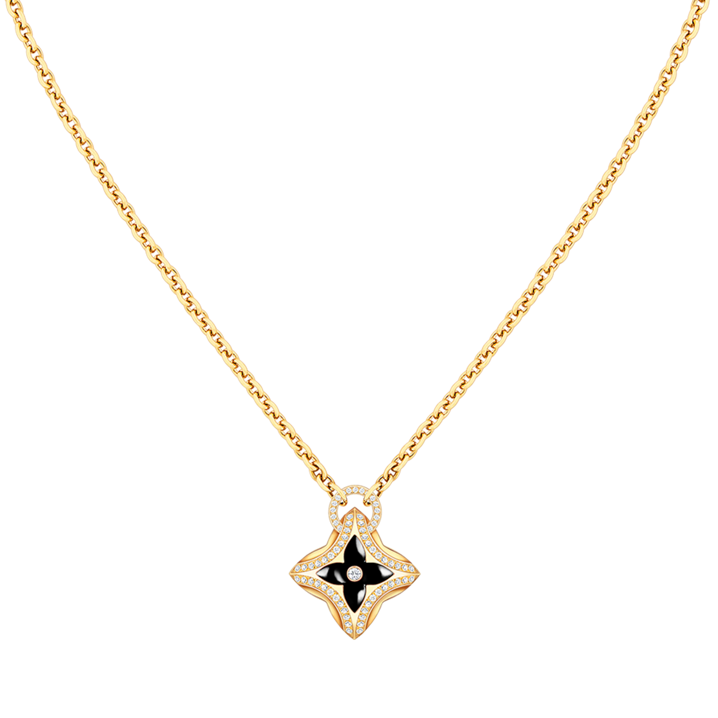 [Everoly JW]STAR PEDANT PINK GOLD DIAMOND NECKLACE