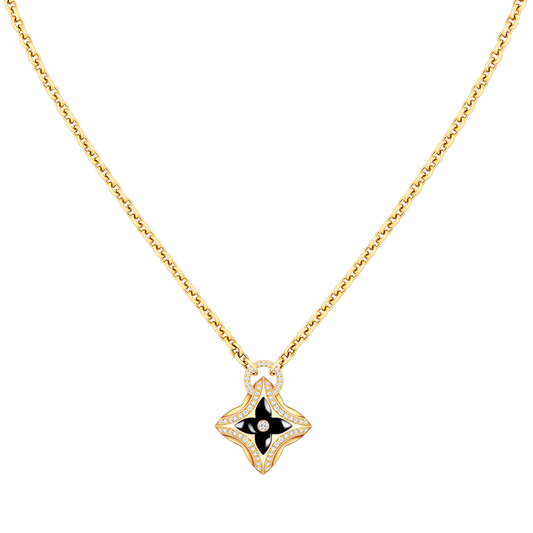 [Everoly JW]STAR PEDANT PINK GOLD DIAMOND NECKLACE