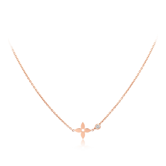 [Everoly JW]BLOSSOM PENDANT PINK GOLD AND DIAMOND