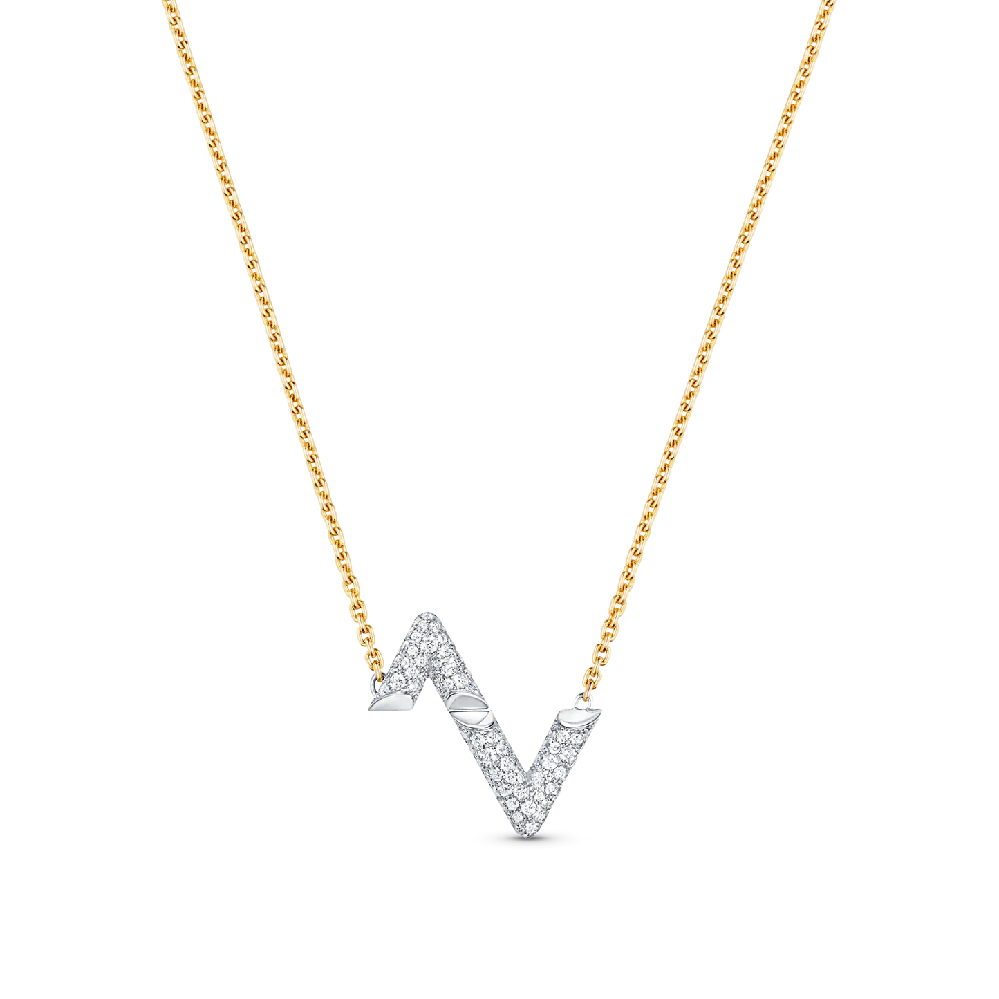[Everoly JW]VOLT SILVER DIAMOND PEDANT NECKLACE