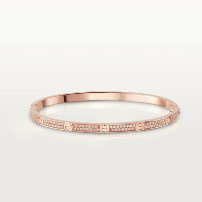 [Everoly JW]LOVE BRACELET 3.65MM DIAMOND-PAVED