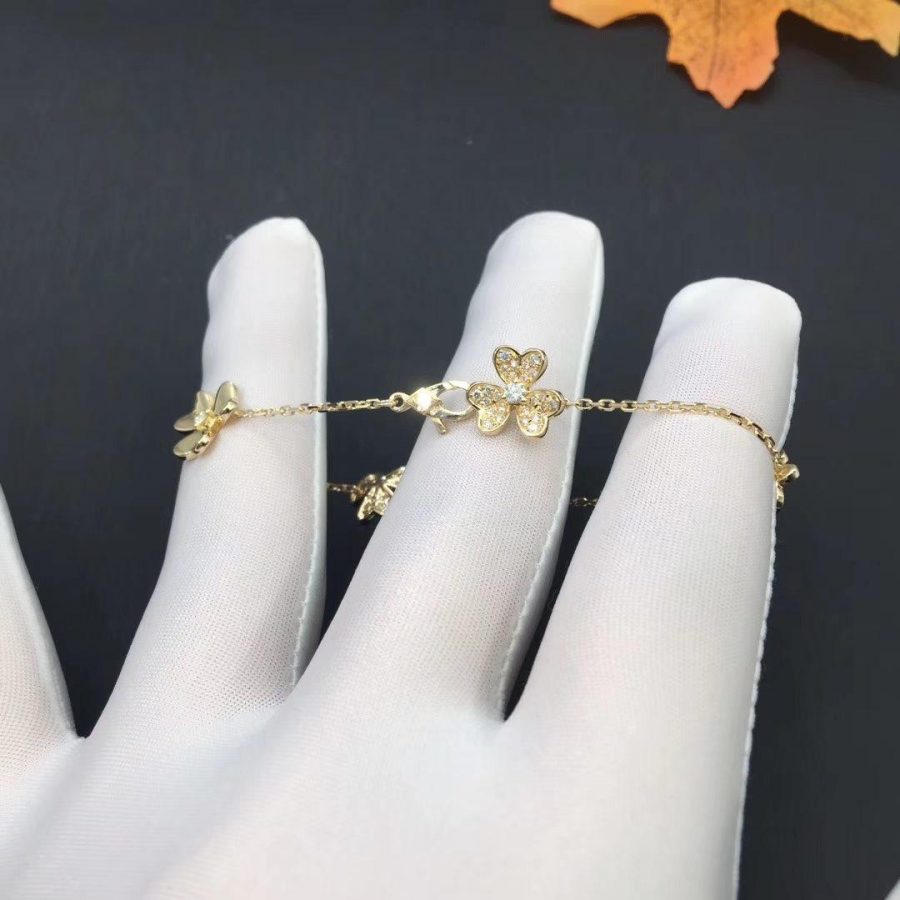 [Everoly JW]FRIVOLE GOLD 5 FLOWERS BRACELET