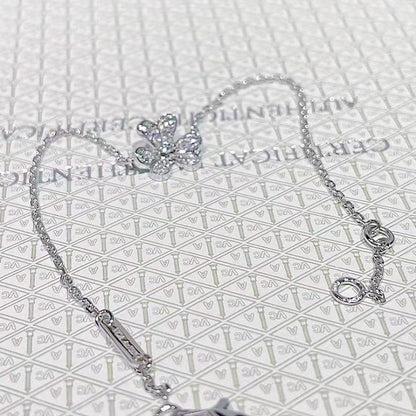 [Everoly JW]FRIVOLE SILVER FLOWER DIAMOND BRACELET