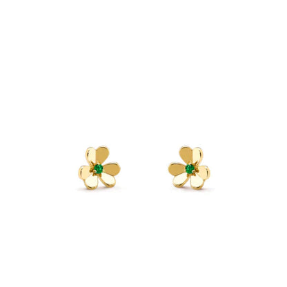 [Everoly JW]FRIVOLE  FLOWER MALACHITE EARRINGS