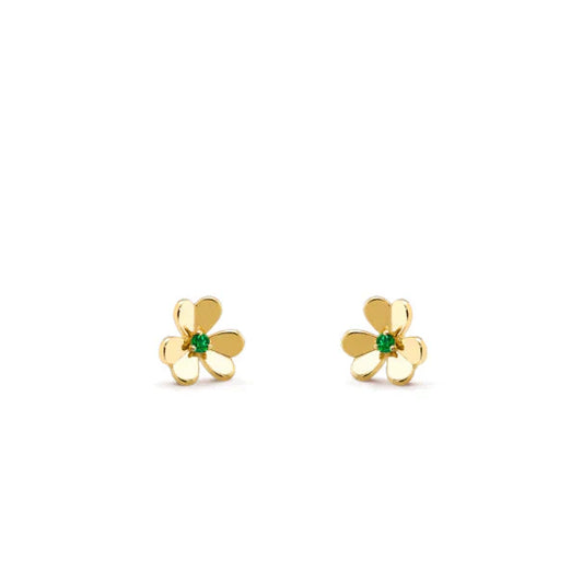 [Everoly JW]FRIVOLE  FLOWER MALACHITE EARRINGS