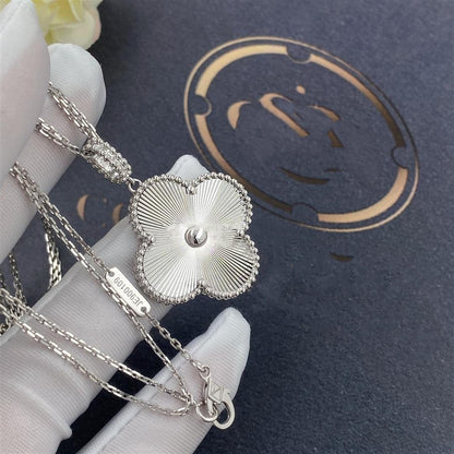 [Everoly JW]CLOVER 25MM SILVER BIG CLOVER NECKLACE
