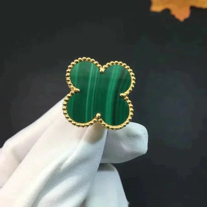 [Everoly JW]CLOVER MALACHITE RING