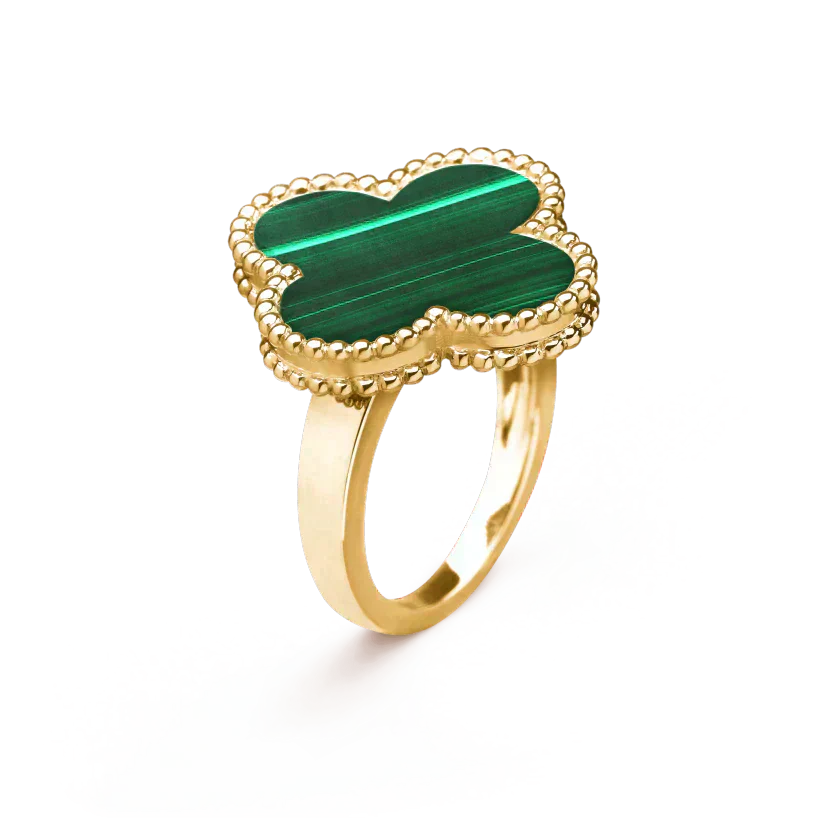 [Everoly JW]CLOVER MALACHITE RING