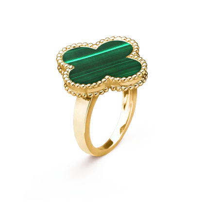 [Everoly JW]CLOVER MALACHITE RING