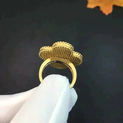 [Everoly JW]CLOVER MALACHITE RING