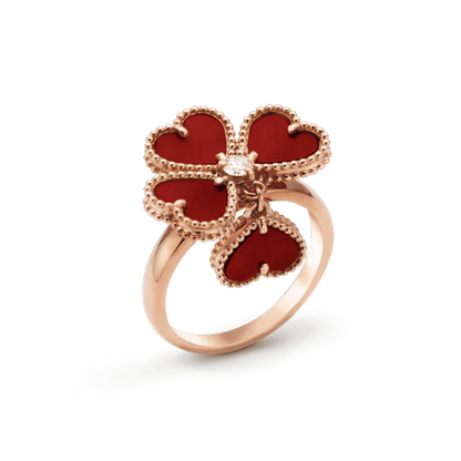 [Everoly JW]SWEET CLOVER CARNELIAN RING