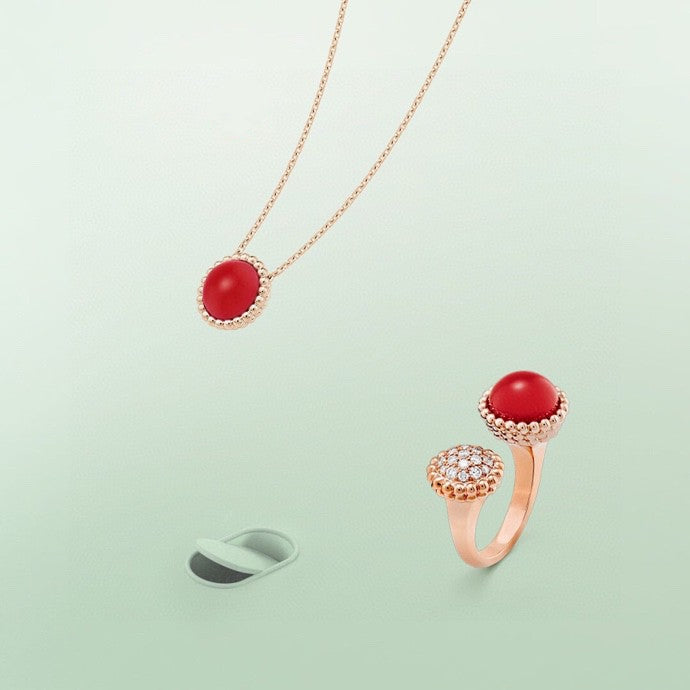 [Everoly JW]PERLEE COULEURS DIAMOND ROSE GOLD BETWEEN THE FINGER RING