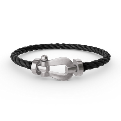 [Everoly JW]FORCE LARGE HORSESHOE NO DIAMOND BRACELET SILVER