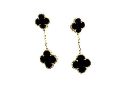 [Everoly JW]CLOVER 2 MOTIFS  EARRINGS (MULTIPLE CHOICESC