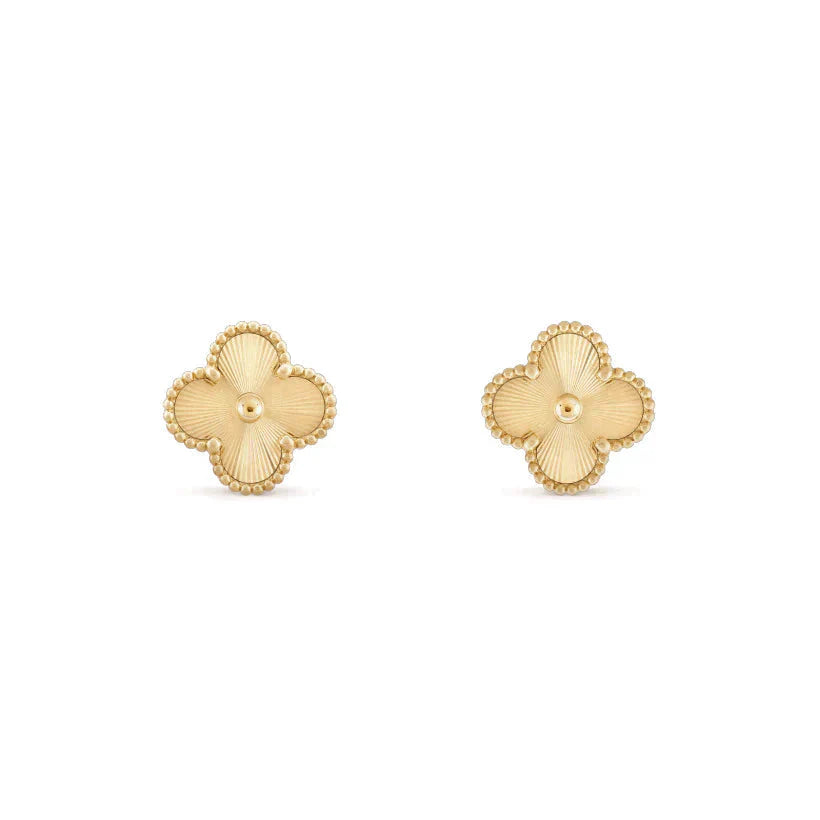 [Everoly JW]CLOVER MEDIUM 1 MOTIFS LASER EARRINGS